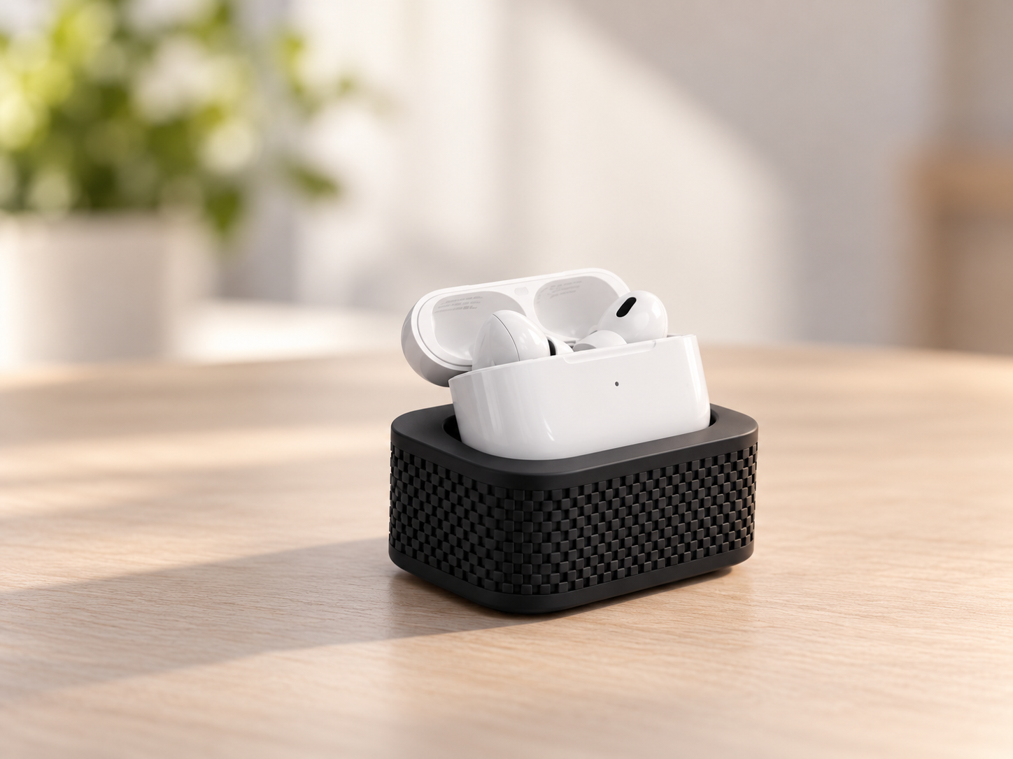 Иллюстрация стенда для AirPods Pro из существующего проекта SLDV LAB