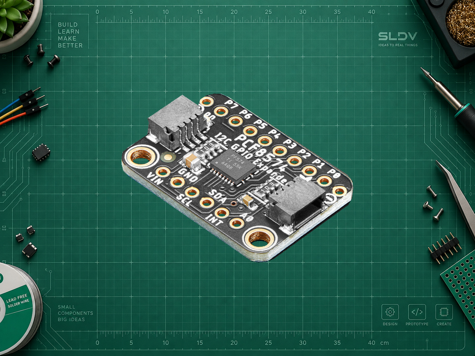 Adafruit PCF8574 PID 5545 STEMMA QT, восьмиразрядный расширитель GPIO