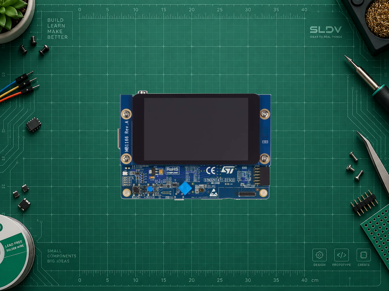 STM32H747I-DISCO — реальная плата целиком