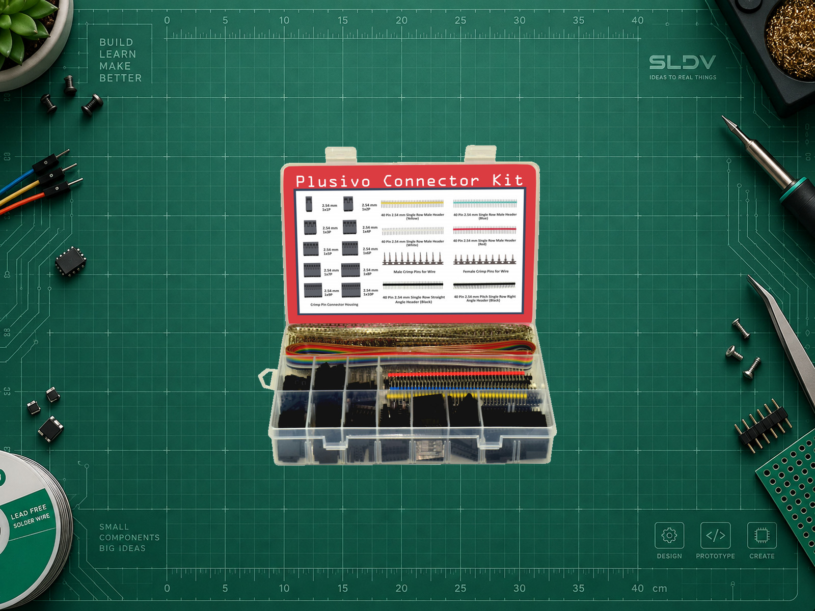 Plusivo Dupont Connector Kit, корпуса и обжимные контакты