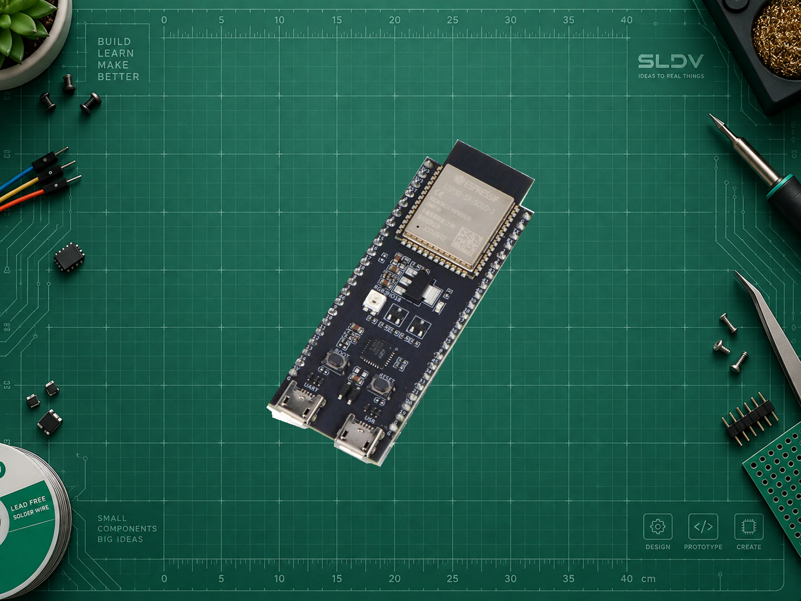 Espressif ESP32-S2-DevKitC-1-N8R2 — 8 МБ Flash / 2 МБ PSRAM; фото платы из проверенного источника.