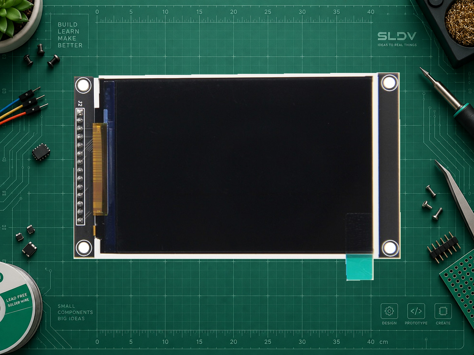 IPS TFT 3.5″ ST7796U — реальный вид варианта MSP3525 без сенсорной панели; MSP3526 описан отдельно.