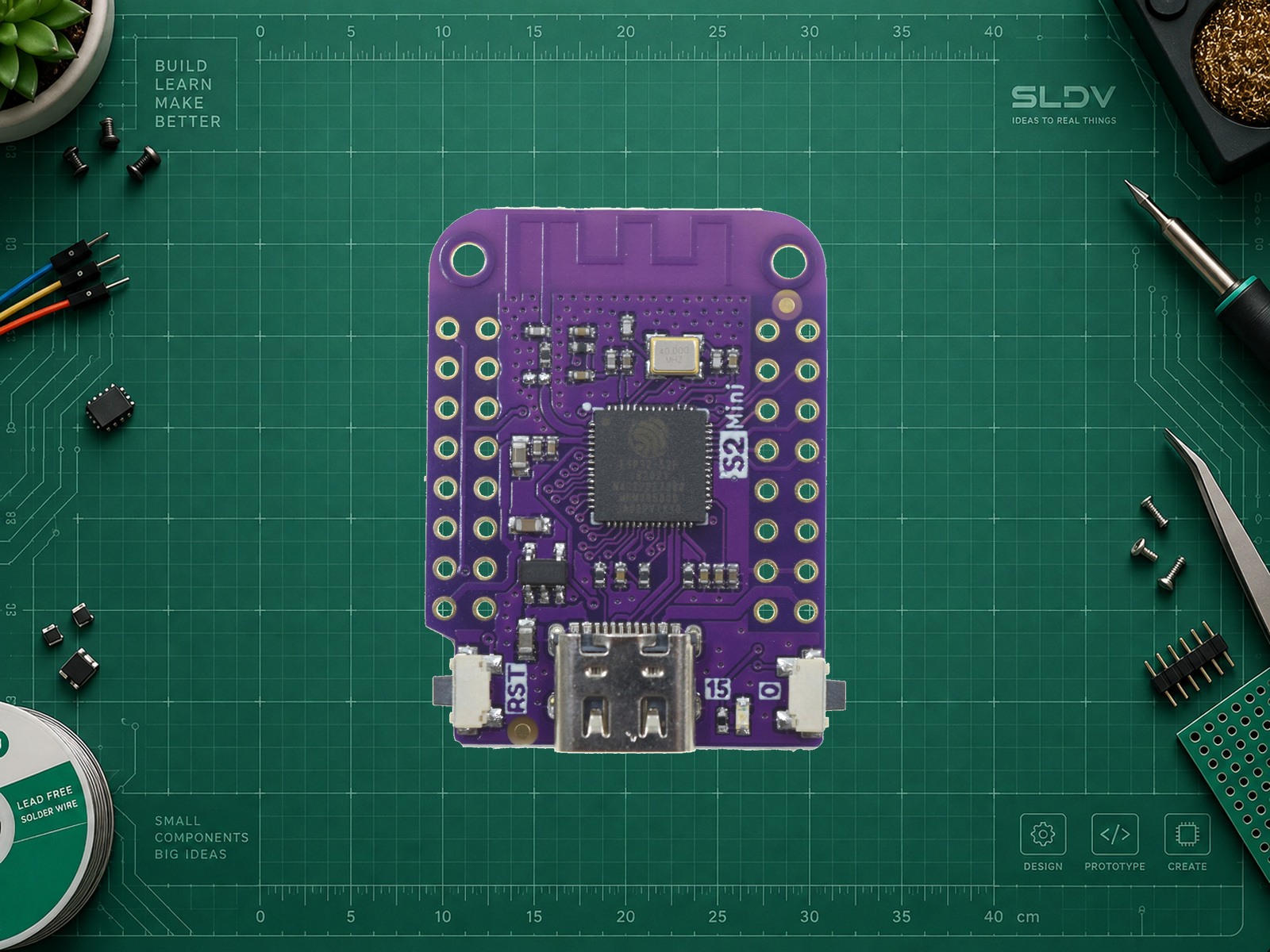 LOLIN S2 Mini v1.0.0 — 4 МБ Flash / 2 МБ PSRAM; фото производителя.