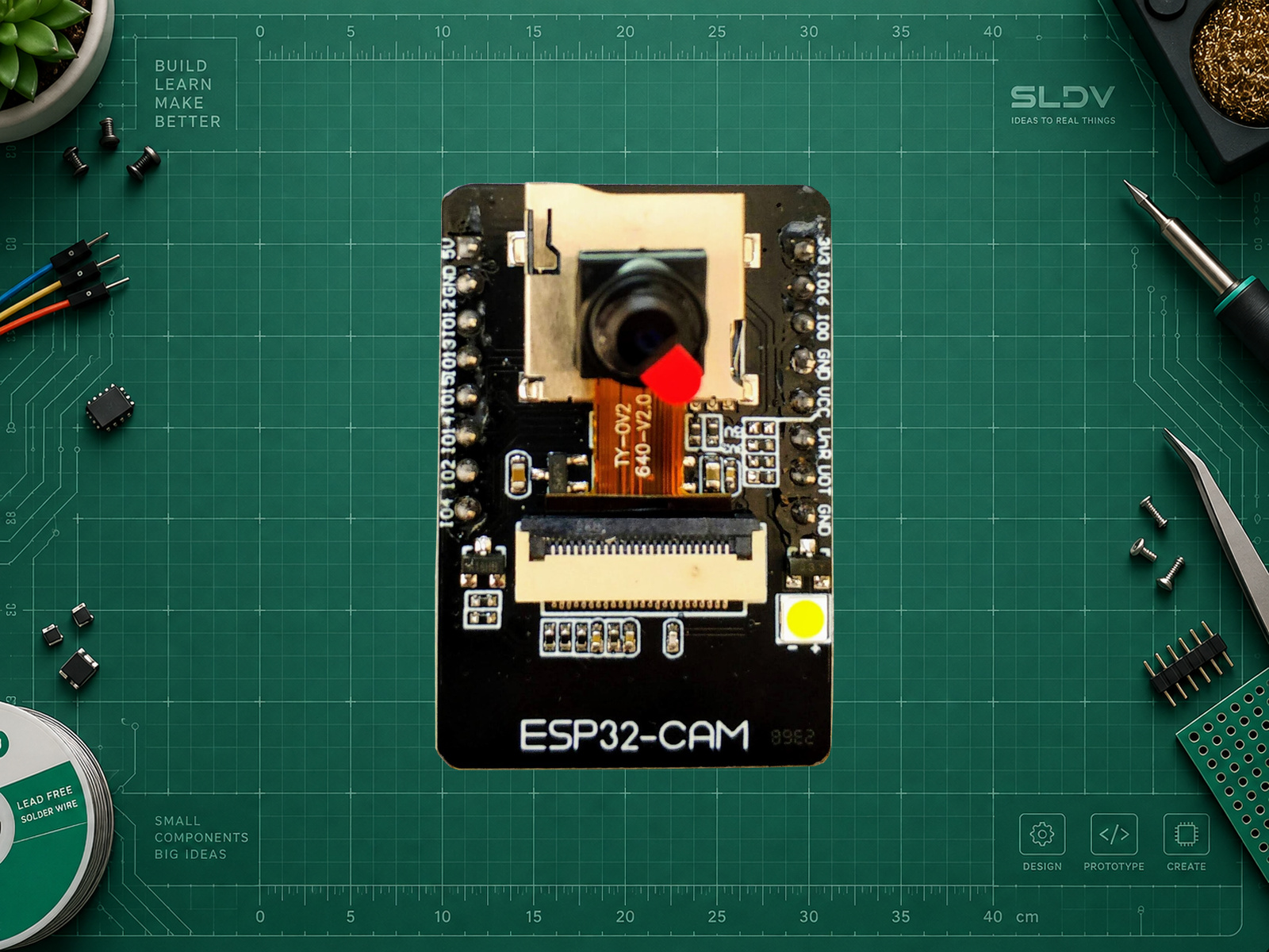 Пример платы ESP32-CAM и камеры TY-OV2640-V2.0, изготовитель и ревизия не подтверждены