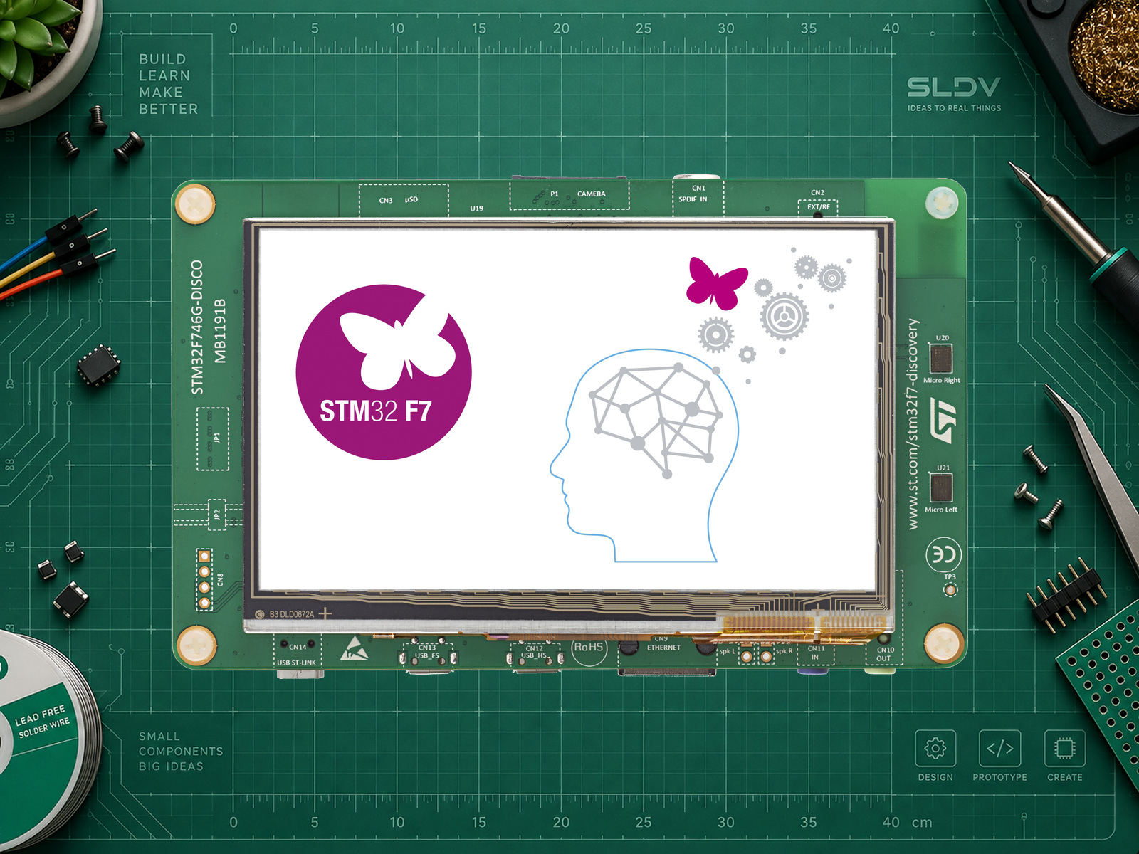STM32F746G-DISCO — реальная плата целиком