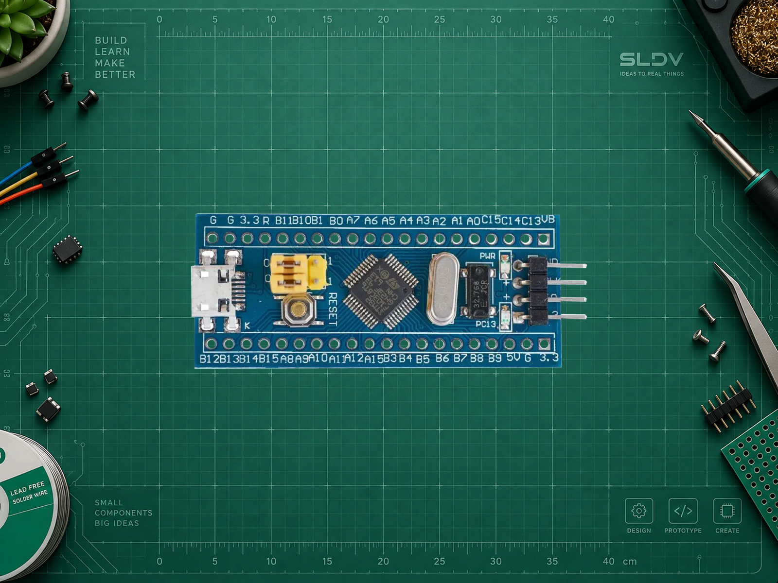 STM32F103C8T6 Blue Pill, пример платы неизвестного производителя