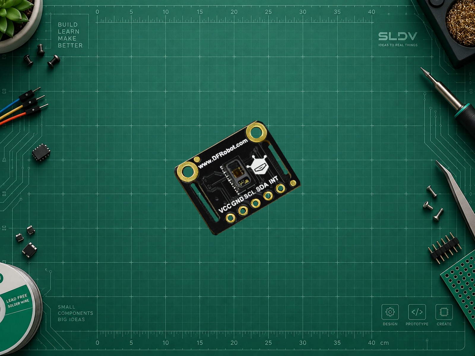 DFRobot SEN0344 V1.0, legacy-плата MAX30102 с пятью контактами