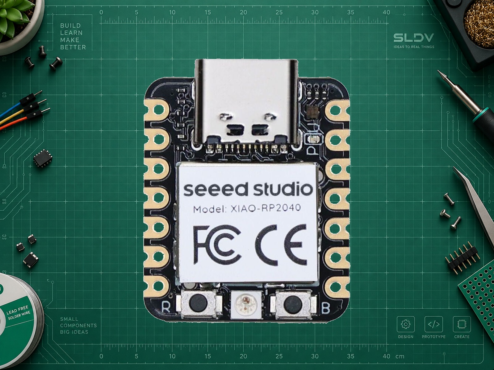 Seeed Studio XIAO RP2040 — реальная плата