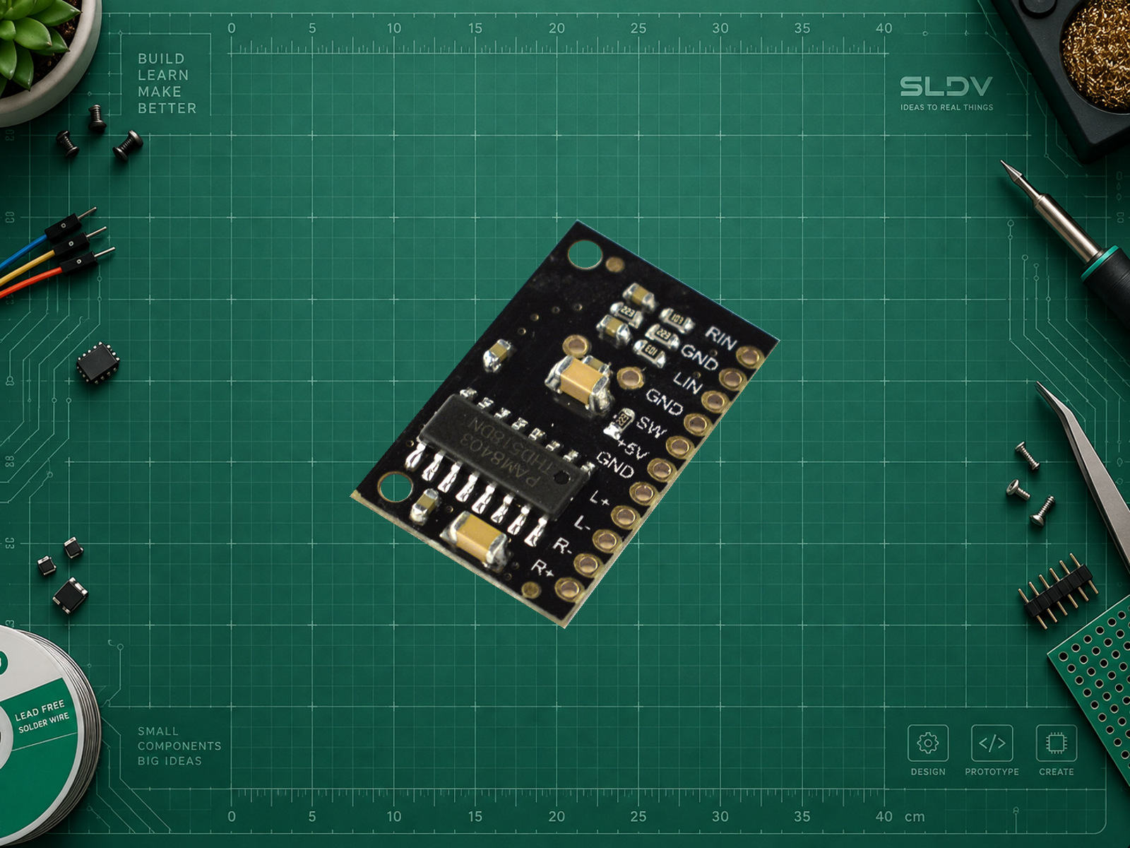 DFRobot DFR0119 W2 V1.0 на PAM8403, плата без гребёнки