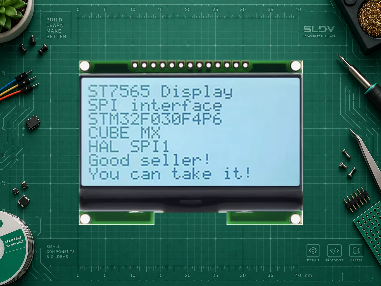 LCD12864-06D Gray, 13-контактный графический дисплей.