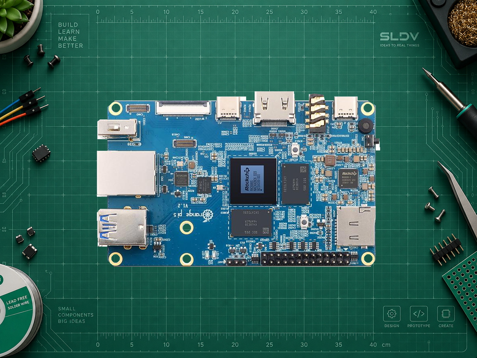 Orange Pi 5 V1.2 на RK3588S; не вариант Orange Pi 5B