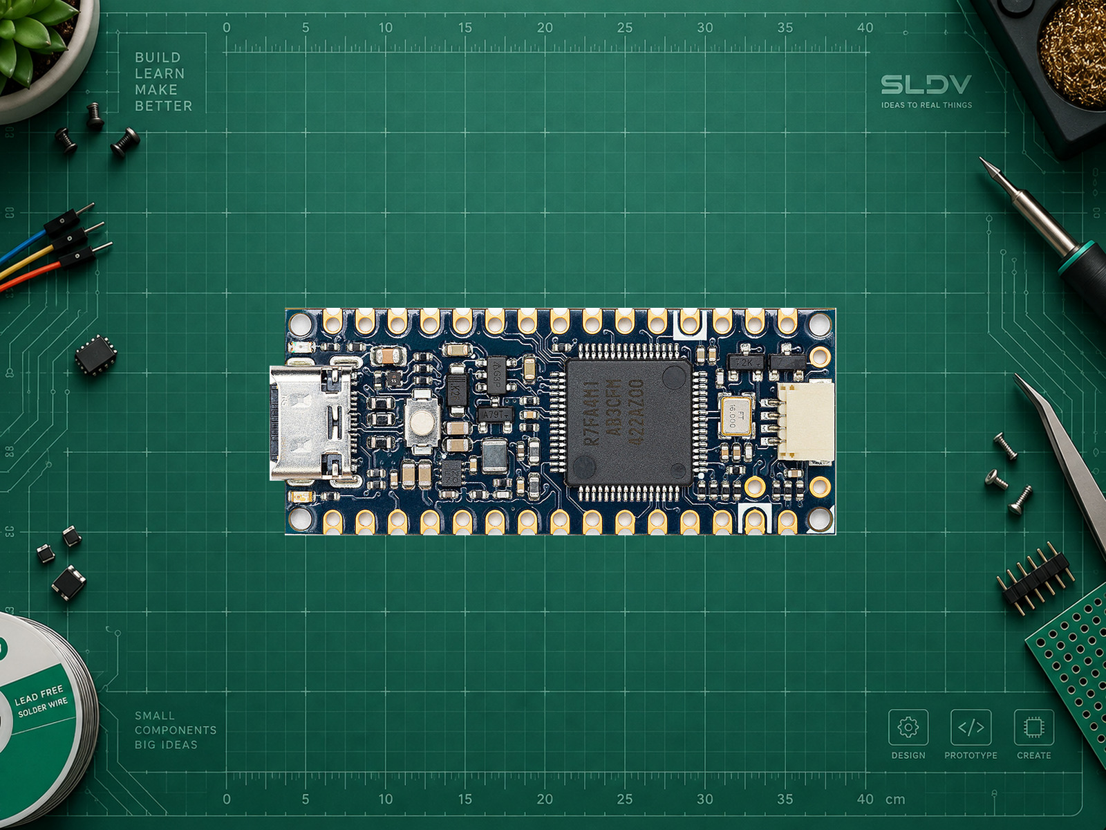 Arduino Nano R4 — фото точной платы из проверенного источника.