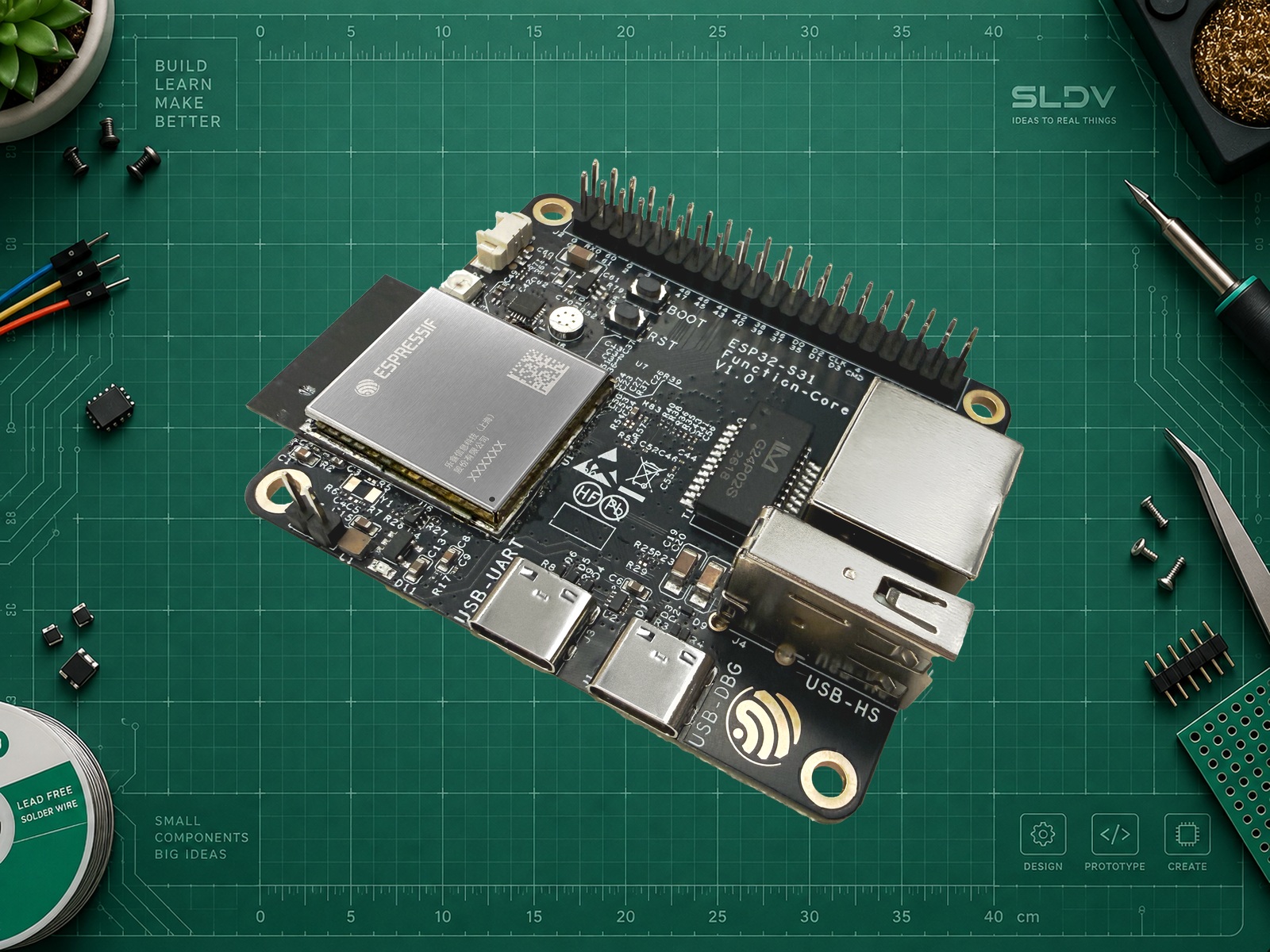 Espressif esp32-s31-function-coreboard-1, официальная фотография платы