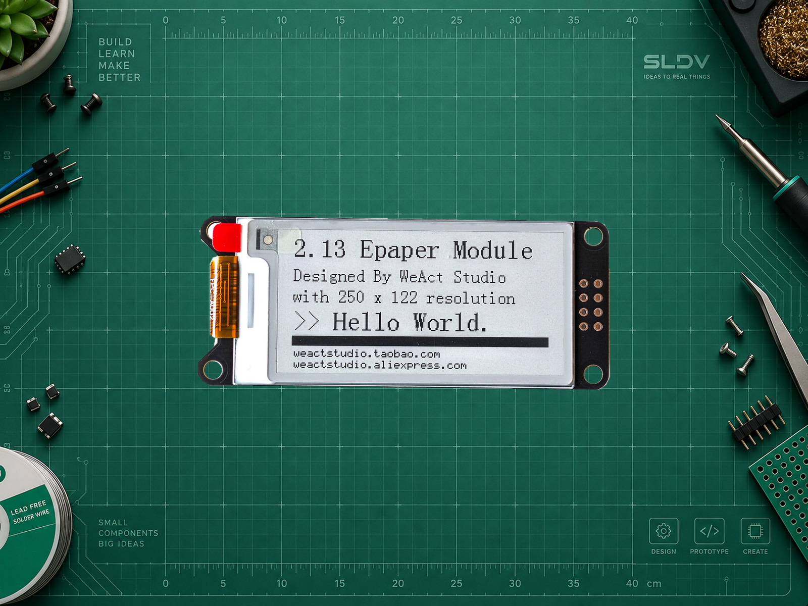 WeAct Studio EpaperModule 2,13 дюйма, чёрно-белая панель
