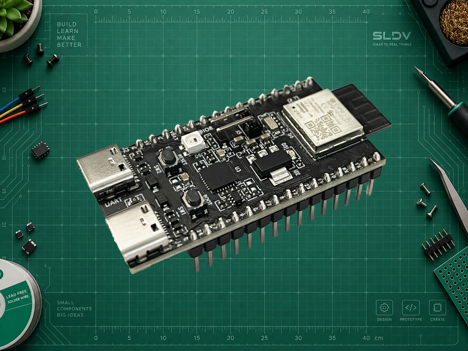 Espressif ESP32-H2-DevKitM-1-N4 · 4 МБ Flash; фото производителя.